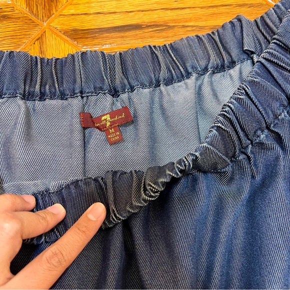 💖 3 for $20 ✅/ 7 for All Mankind Denim Off Shoulder Blouse - Picture 2 of 4